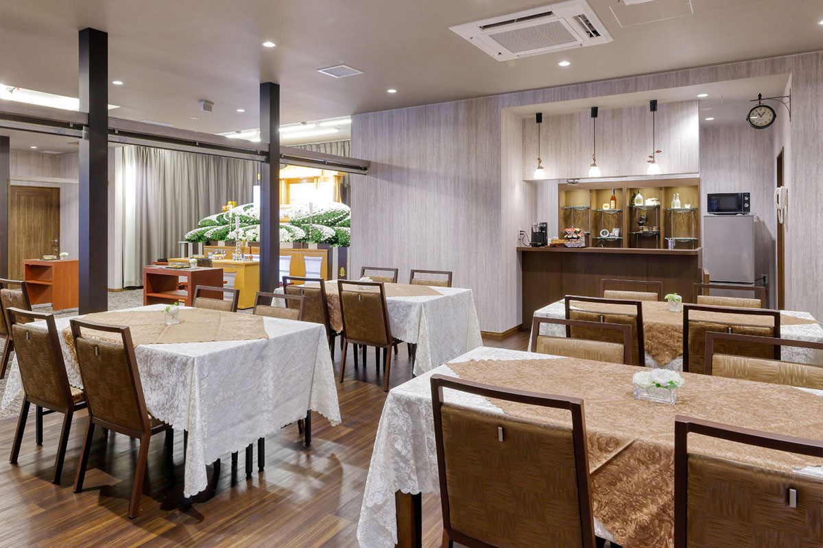 倉敷家族葬ホール 会食室
