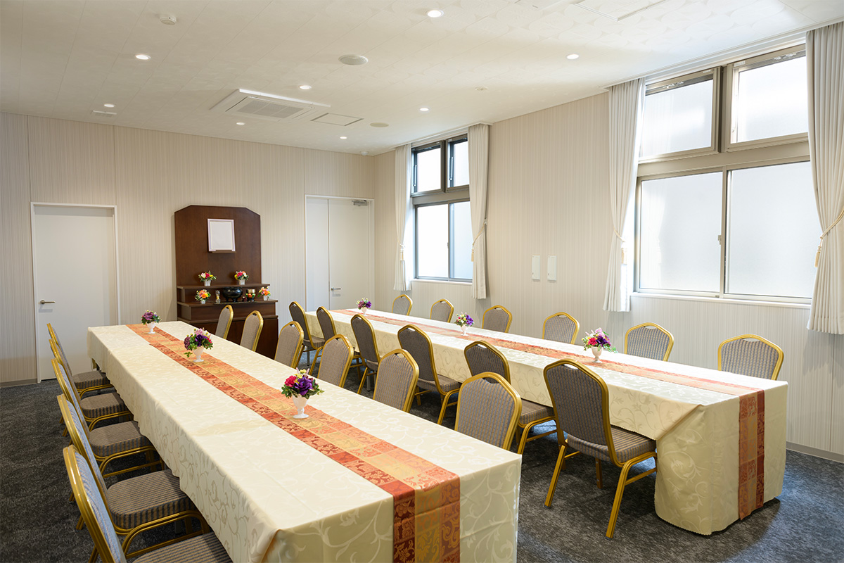 自由に家族葬　高崎箕郷メモリードホール 会食室
